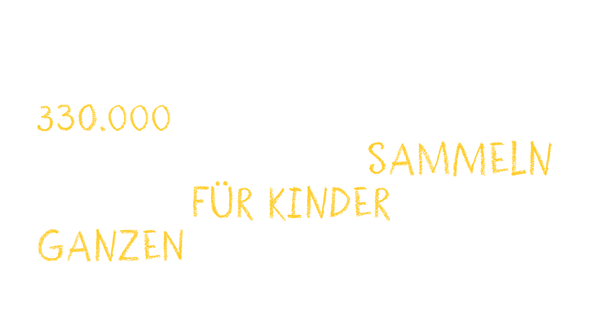 Schriftmuster mit weißen und gelben Texten in Sternsinger-Kreideschrift