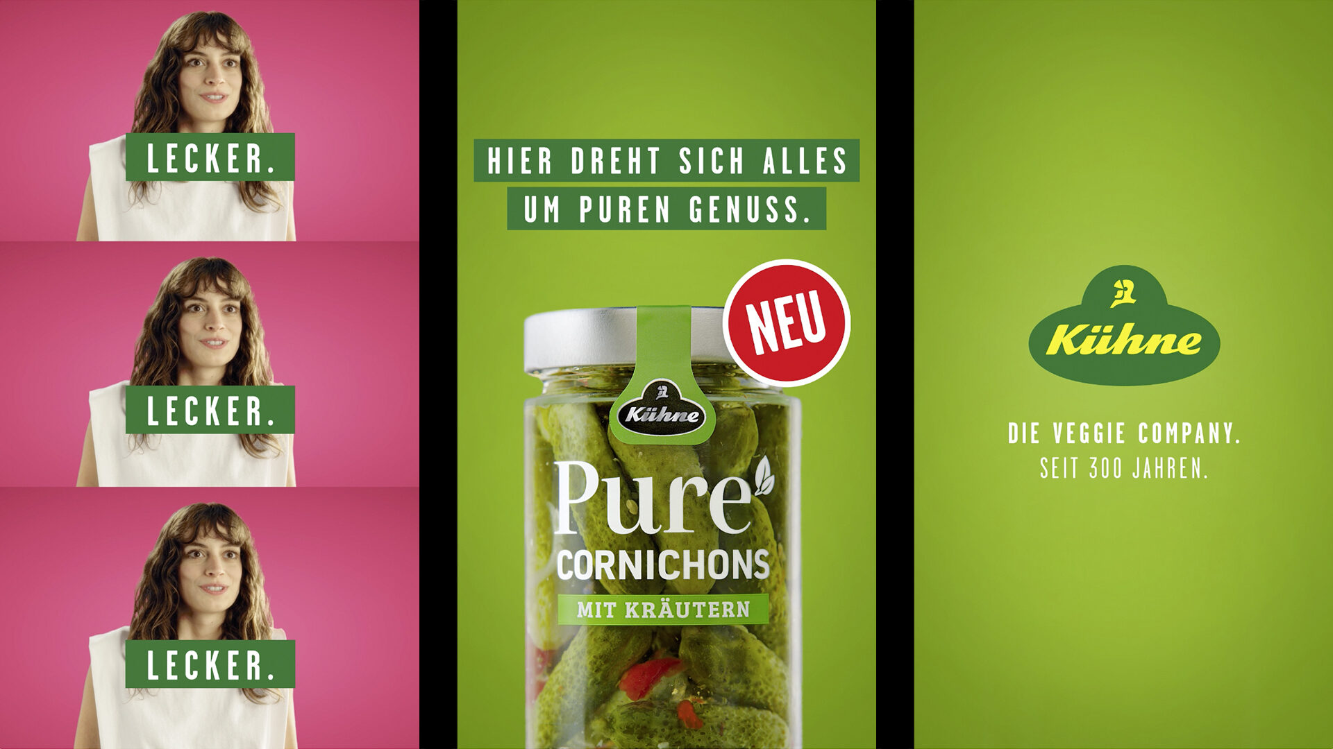 Kühne Pure Cornichons campaign